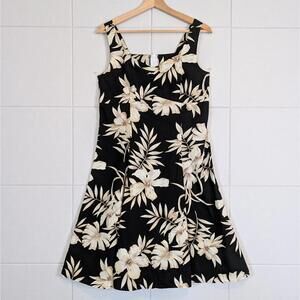 Vintage 90s 100% cotton floral Hawaiian dress - Made in Hawaii